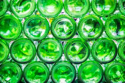 Bottoms of  bottles Foto stock