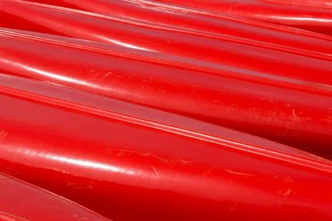 Bottoms of canoes Stock Photos