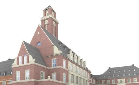 Bottrop city hall 5 Stock Illustration