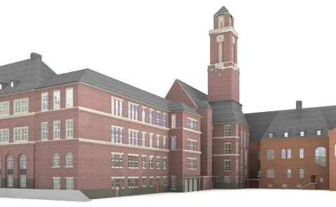 Bottrop city hall 7 Stock Illustration
