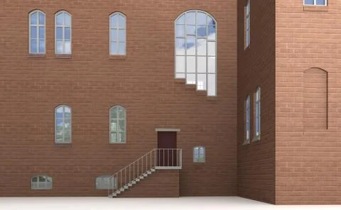 Bottrop city hall 9 Stock Illustration