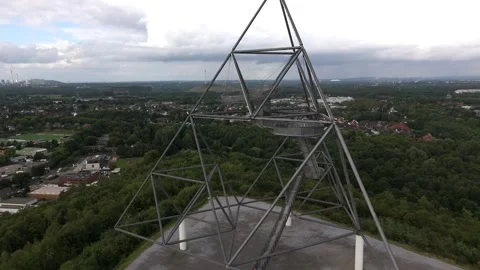 Bottrop Tetraeder Apex Top Down Aerial Over the Pad Germany Stockbeeldmateriaal 341671490