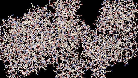 Botulinum molecule 3d animation Stock-Footage 103108856