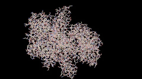 Botulinum molecule 3d animation Stock Footage 103108866