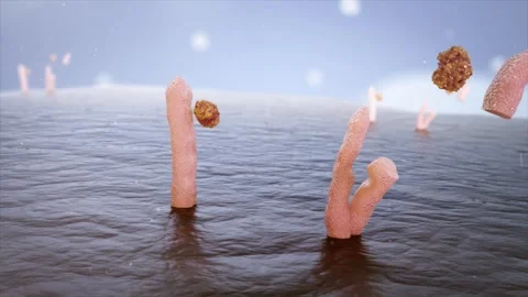 Botulinum toxin blocks nerve signals, relaxing the nerve-to-muscle pathway Stock Footage 345200075