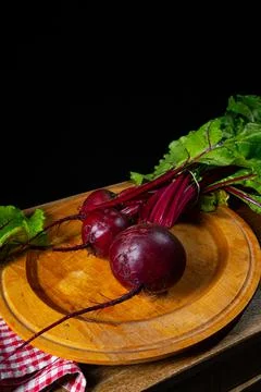Botwina, Rustic Young Beetroot Stock Photos