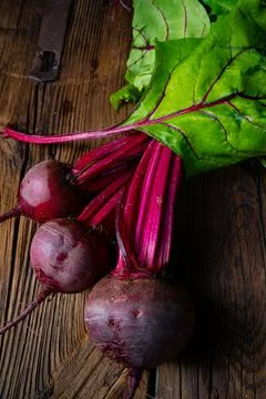 Botwina, Rustic Young Beetroot Stock Photos
