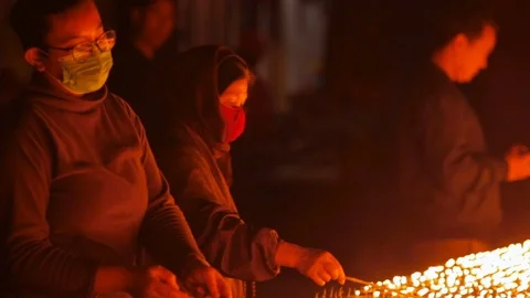 Boudanath kathmandu Stock Footage 91251092