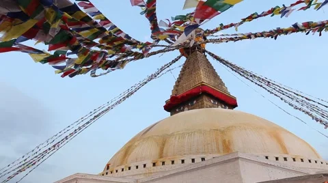 Bouddhanath stupa in Nepal Stock Footage 59756614