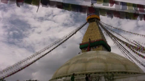 Boudhanath Stupa Kathmandù 2 Stock Footage 24802522