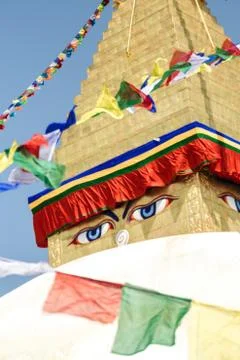 Boudhanath Stupa 库存照片