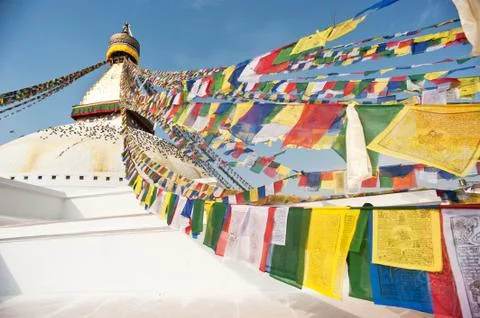 Boudnath stupa Stock Photos