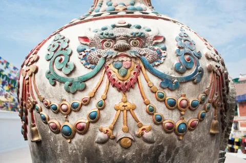 Boudnath stupa Foto stock