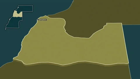 Boujdour, Western Sahara, extruded. Pattern Stock Footage 171533065