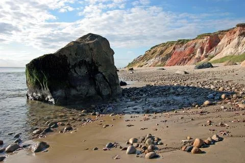 Boulder on the Beach Stock Photos