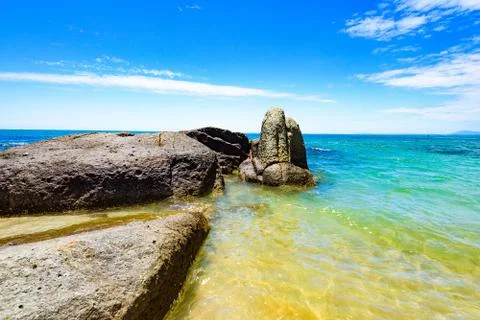 Boulder beach seaside Foto stock