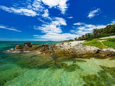 Boulder beach seaside Stock Photos