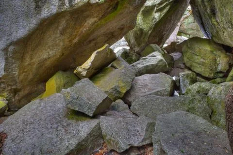 Boulder cave Stock Photos