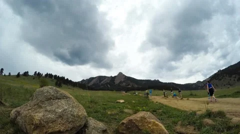 Boulder, Colorado Flatirons Timelapse Видео 51545219