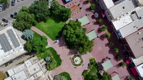 Boulder County Historic Courthouse 03 | Pearl Street | 4K Drone Footage Stock Footage 293246133