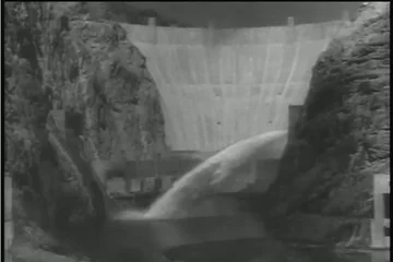 Boulder Dam begins Operation 1936 Stock Footage 85664707
