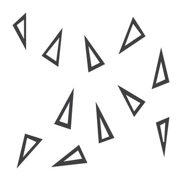 Boulder field, Swedish map symbol Illustrazione stock