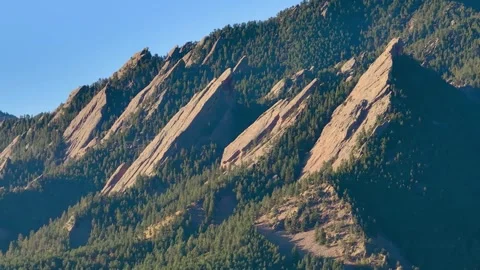 Boulder Flatirons 02 | Fall Colors | Colorado | 4K Drone Footage Stock-Footage 293244047