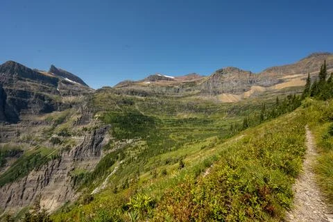 Boulder Pass Trail Bends Around The Hole In The Wall Before Climbing To The.. Foto stock