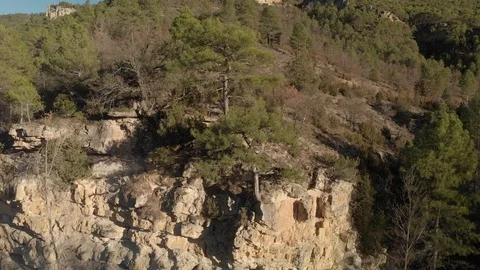 Boulder River Clear Water Tilt Down Drone Video stock 103379273