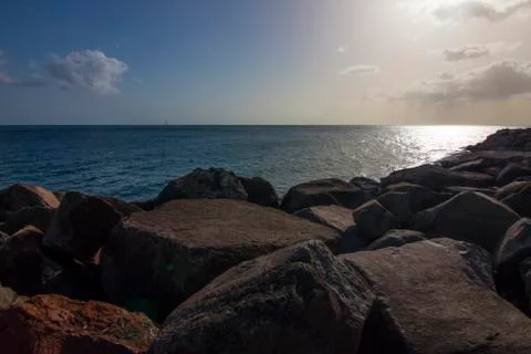 Boulder Shore Stock Photos