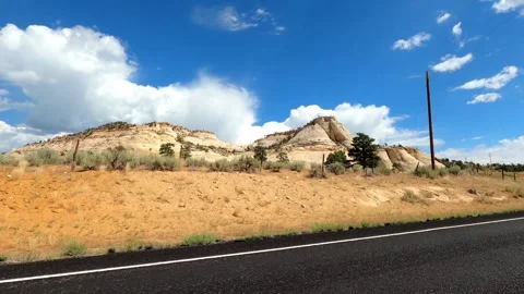 Boulder, Utah August 11 2023 Driving desert city 스톡 동영상 304722818