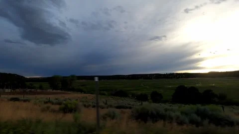Boulder, Utah August 12 2023 Timelapse Driving desert town Stock Footage 304717093