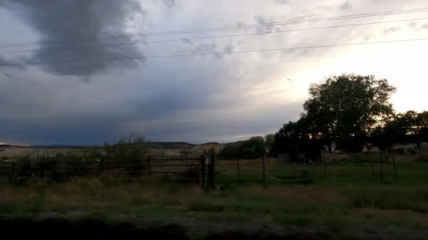 Boulder, Utah August 12 2023 Timelapse Driving desert town Stock Footage 304717799