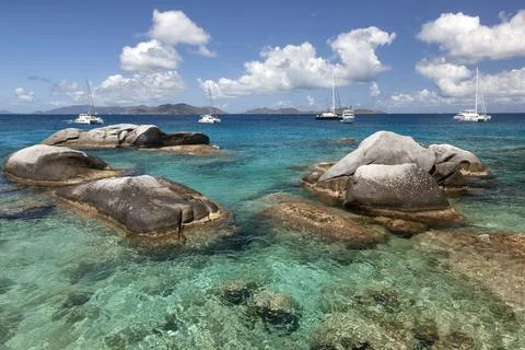 Boulders at the Baths Stock Photos