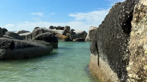 Boulders Beach, Panning Left Stock Footage 277829429