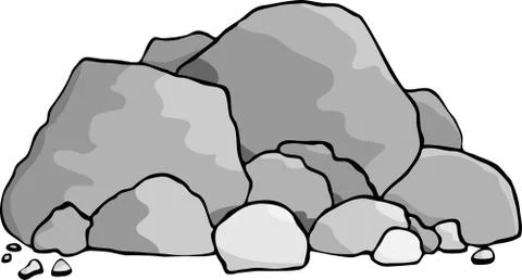 Boulders Stock Illustration
