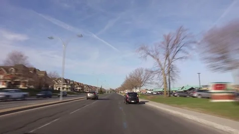 Boulevard Des Sources Driving - Access To Service Road &amp; Highway 40 Stock Footage 75818990