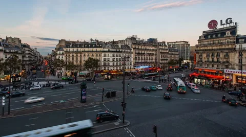 The 'Boulevard Montparnasse' Stock Footage 54536132