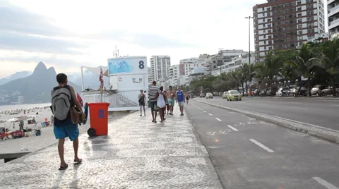 Boulevard Rio de Janeiro Stock Footage 37639006