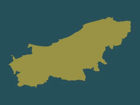 Boumerdes, Algeria. Solid color shape Stock Illustration