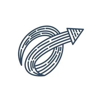 Bounce  Arrow Direction collection Vector outline 스톡 일러스트