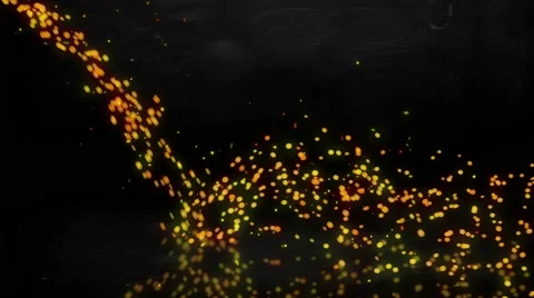 Bounce Gold Particles Loop 4K Resolution Ultra HD Stock Footage 39963560