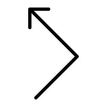 Bounce left up arrow Vector Icon, Lineal style icon 스톡 일러스트