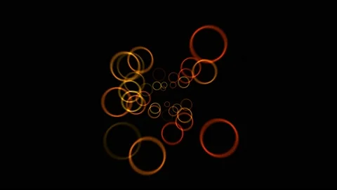 Bounce out rings motion graphics with night background Stock Footage 160467870