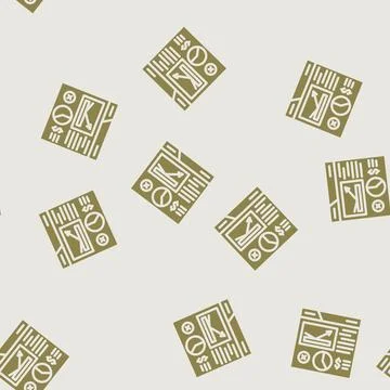 Bounce rate seo glyph vector seamless pattern 스톡 일러스트