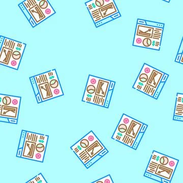 Bounce rate seo vector seamless pattern Stock Illustration