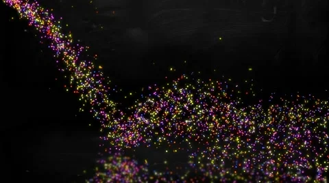 Bounce Small Colorful Particles Loop 4K Resolution Ultra HD Stock Footage 39963513