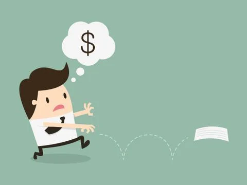 Bounced Check Illustrazione stock