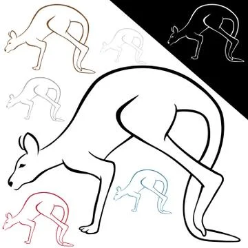 Bouncing animal Stock Illustration