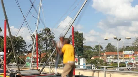 Bouncing Babies (HD) Stock Footage 12975056